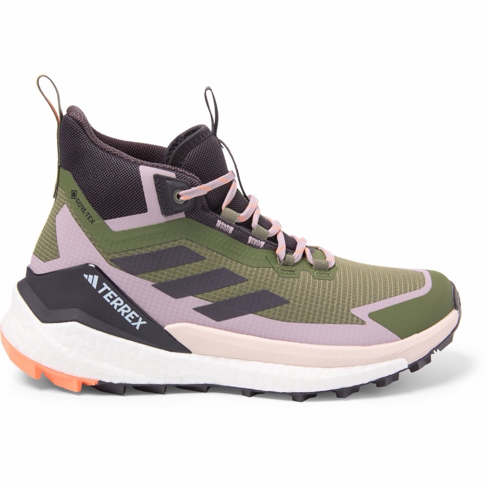 adidas Terrex Free Hiker GORE-TEX 2.0 Hiking Shoes - Women Size 9 Olive / Black